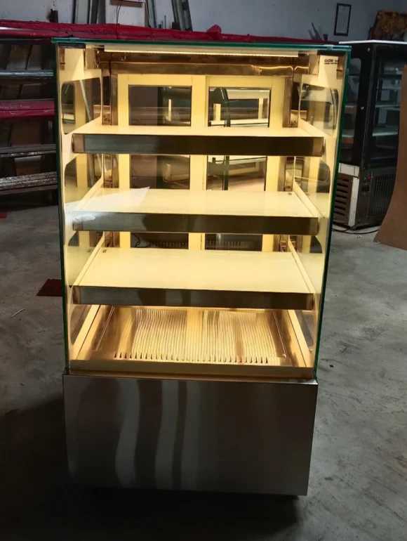 Stainless Steel Square Biscuit Display Counter, For Shop