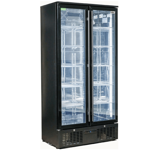 Double Glass Door Dairy Chiller