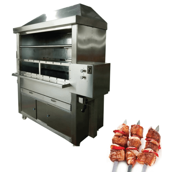 Commercial SS charcoal BBQ grill stand