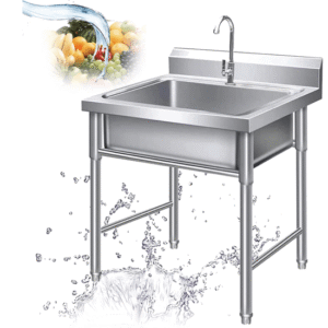 Stainless steel commercial sink